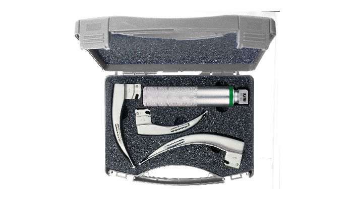 fo laryngoscope set adult 1handle 3blades 0362020 011 KaWe F.O . Laryngoscope Set- Adult 1 Handle + 3 Blades 03.62020.011