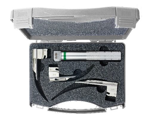 KaWe F.O . Laryngoscope Set- Adult 1 Handle + 3 Blades 03.62120.011