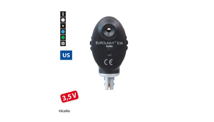 kawe eurolight e36 35v ophthalmoscope head us version KaWe EUROLIGHT E36 3.5V ophthalmoscope head US version