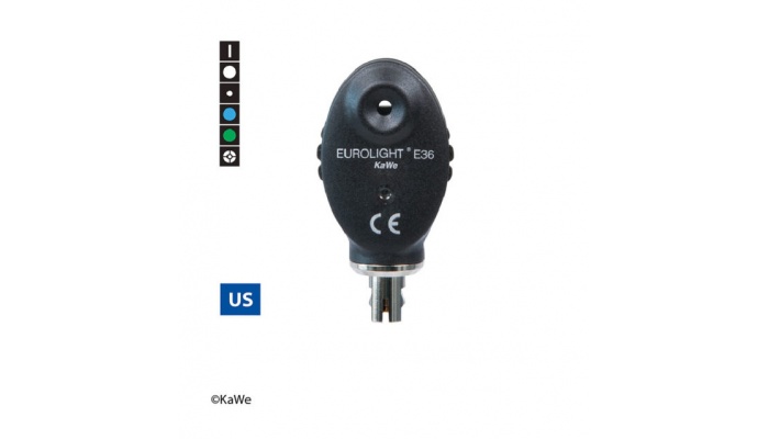 KaWe EUROLIGHT E36 / US, 2.5 V ophthalmoscope head