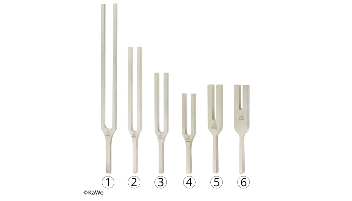 KaWe Tuning forks for Aurists plattern Hartmann without clamps